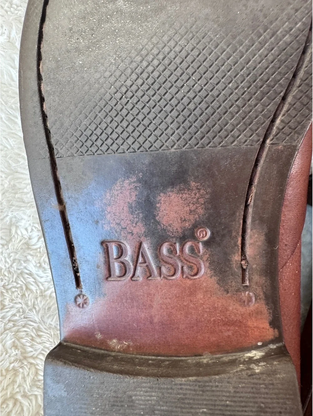 G.H. BASS Brown Leather Penny Loafers Mens Size 11/ 11.5 Moccasin Dress Shoes
